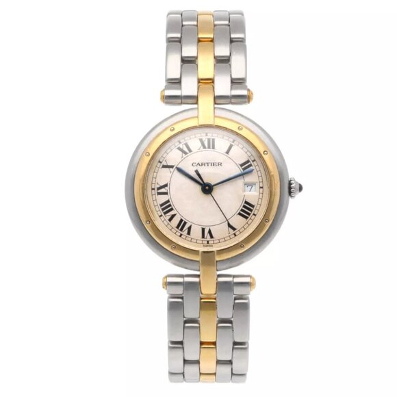 CARTIER PANTHERELM Watches Stainless Steel K18 yellow gold 1 row used - Picture 8 of 10